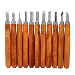 11 Pcs/Set Outils De Sculpture Multifonction Couteau En Bois Diy Artisanat Art Ciseau &Agrave; Main Professionnel Nouveau - Neuf