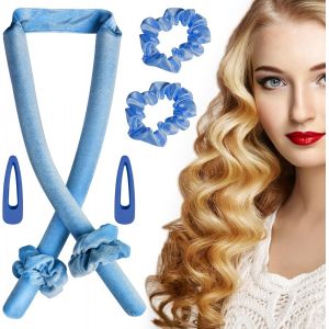 Fer À Boucler Sans Chaleur (Bleu), Fer À Boucler Sans Chaleur En Velours - Neuf