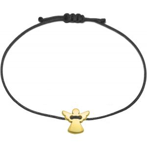 Kalsw-Bracelet Ange Gardien Dor&eacute;-Pendentif Ange Gardien-Cordon Macram&eacute;-Bracelet Porte-Bonheur Fait Main Et Taille R&eacute;glable-Livr&eacute; Dans Une Bo&icirc;te Cadeau - Neuf