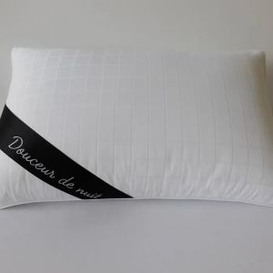 Oreiller - Mortreux - Douceur De Nuit - 45 X 70 Cm - Coton Percale - Garnissage 600grs/M&sup2; - Neuf