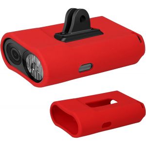 Vornixorsarlshop-Housse De Protection En Silicone Pour Eclairage V&eacute;lo Et Dash Cam Compatible Avec Garmin Varia Vue - Housse Pour Lumi&egrave;re Avant - Rouge - Neuf