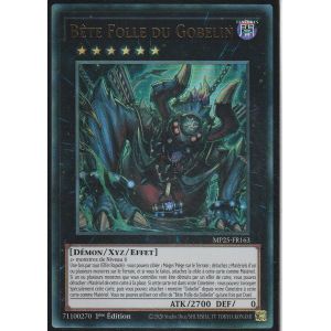 Carte Yu-Gi-Oh - B&ecirc;te Folle Du Gobelin - Mp25-Fr163 - Ultra-Rare - Neuf