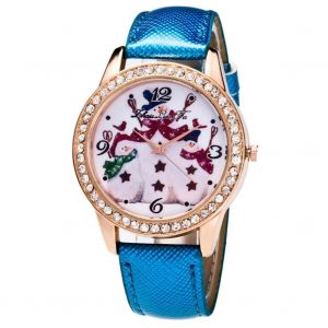 Femmes Dames &Agrave; La Mode &Eacute;l&eacute;gant Mouvement &Agrave; Quartz Montres Montre-Bracelet (Bleu) - Neuf