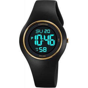 Eryi-Montre Unisex Led Électronique Digital Alarma Chronomètre Date 50m Etanche Outdoor Militaire Plastique Et Caoutchouc Multifonctionnel Montre Bracelet - Neuf