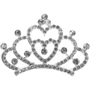 Kal-Diadème En Cristal Pour Fille - Décoration De Mariage - Couronne De Fleurs En Strass - Couronne En Cristal - Coiffe Pour Filles - Couronne Peigne - Décoration - Neuf