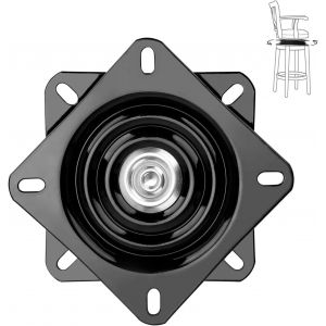 Meuble Universel Plateau Tournant,360° Degré Pivotant Plateau Tournant Sur Roulement À Billes Pour Étagère D'Affichage Et Meubles De Cuisine Tv Rack Bureau Table À Manger 6 Pouces(Noir) - Neuf