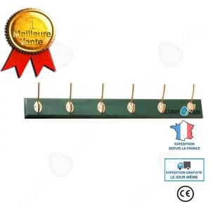 Pat&egrave;re - CONFO&reg; - Cintre derri&egrave;re la porte - Vert fonc&eacute; - Style scandinave - 6 crochets - Neuf