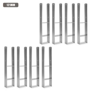 8 Pi&egrave;ces H-ancre Support de Poteau Durable Support de cl&ocirc;ture Pied de poteau 121MM - Neuf