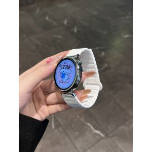 Le Même Style De Zhang Jingyi Convient Au Bracelet Magnétique En Silicone Huawei Gt5 Gt4gt3watch34profit3 Pour Hommes Et Femmes-Coque Magnétique En Silicone [Céramique Blanche] Améliorée Pour Huawei - Neuf