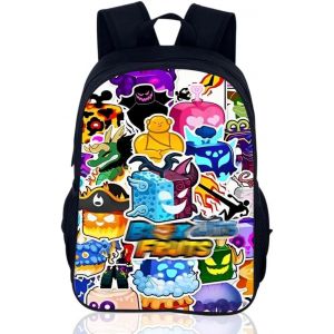 Bl-ox fruits Sac à Dos,Cartoon Scolaire Sacs pour Enfants,Cartable Imprimé Imperméable Sac à Dos Enfant Personnalisé pour Enfants École Ou Voyage (40 x 30 x 13 Cm) - Neuf