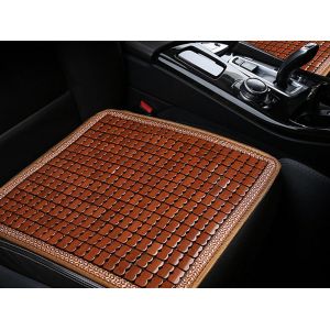 Coussin Rafra&icirc;chissant En Bambou Pour Si&egrave;ge Auto - Lot De 2 - Marron - Neuf