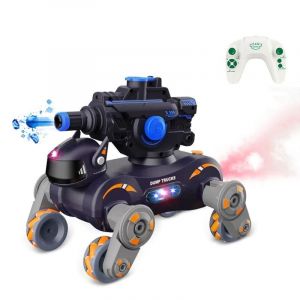 Voiture Télécommandée Stunt Chien Robot Avec Lumières Musique Et Spray YONIS - Neuf