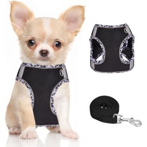 Eryi-Harnais Pour Chiens De Petite Taille Et De Taille Moyenne, Harnais Et Laisse Pour Chiots, Harnais En Maille Réfléchissante Et Respirante, Gilet Doux Et Rembourré Pour Chiens - Neuf