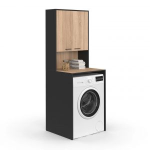 Meuble Dessus De Machine À Laver Wallis Avec Placard - Neuf