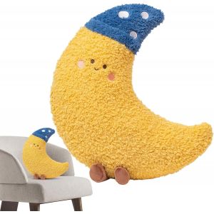 Coussin De Soleil En Forme De Demi-Lune &iquest; Coussin D&eacute;coratif En Peluche Douce Pour Soutien Lombaire, Sommeil, Lit, Grossesse, Femme, B&eacute;b&eacute; - Neuf