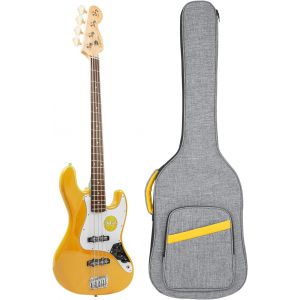 ChenQuanSarl-Sac De Basse, 7Mm Padding Bass Guitar Gig Bag &Eacute;tui Souple Rembourr&eacute; Pour Basse &Eacute;lectrique Sac Pour Bassodes Rembourrage Bo&icirc;tier &Eacute;tanche Pour Basse &Eacute;lectrique, Gris, / - Neuf