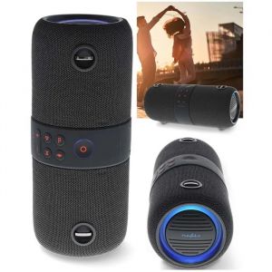 Enceinte Bluetooth HQ amplifi&eacute;e sono mobile 40W type JBL LED RGB -TWS AUX 3.5mm- ETANCHE SUR BATTERIE IPX6 - Neuf