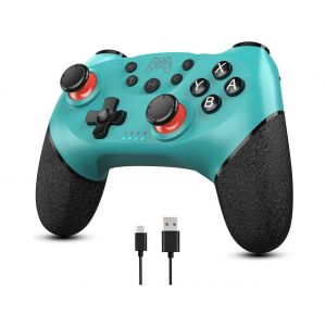 Manette Switch Pro Haute Compatibilit&eacute; Avec Turbo, Dual Shock, Sans Fil, Design Ergonomique, Longue Dur&eacute;e De Vie De La Batterie - Neuf