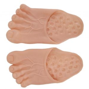 1 Paire De Pantoufles De Grand Pied Chaussures Couverture Halloween Cosplay Costume Accessoires De F&ecirc;teaccessoires De F&ecirc;terose Jaun&acirc;tre - Neuf