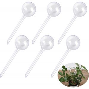Ampoules d'arrosage automatique, dispositif d'irrigation goutte à goutte pour fleurs, boules d'arrosage automatique pour plantes d'intérieur et d'extérieur, PVC transparent, 6 pièces - Neuf