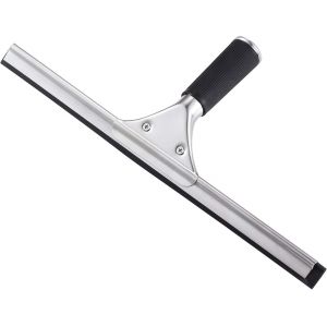 Raclette de douche en acier inoxydable pour nettoyage de fenêtre de salle de bain 30 cm. - Neuf