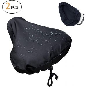 [2 Packs] Imperméable De Vélo De Siège Housse De Pluie Avec Cordon De Serrage, De La Pluie Et De La Poussière Résistant À 10,6 X 9,5 Pouces - Neuf