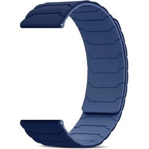 Bracelet Silicone 20mm/22mm/18mm, Bracelets Magn&eacute;tique, Doux, Confortable, Bracelet Sport, D&eacute;gagement Rapide, Bracelet De Montre [20 Mm Bleu] - Neuf