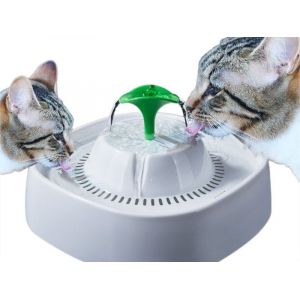 Fontaine &Agrave; Eau Automatique Usb 1,3 L Pour Chiens Et Chats - Distributeur D'eau Avec Filtre Et D&eacute;bit R&eacute;glable - Neuf