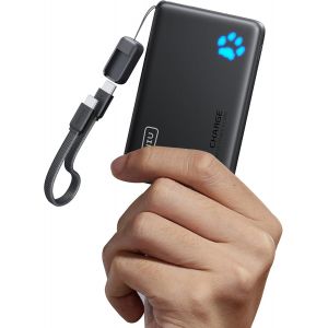 JGD-Chargeur portable 45 W PD le plus l&eacute;ger 10 000 mAh, entr&eacute;e et sortie USB C, batterie &agrave; charge rapide, compatible avec iPhone 16, 15, 14, 13, 12, Samsung S22, S21, Google iPad, etc - Neuf
