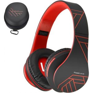 Bluetooth Sans Fil Casque, Oreillette Stéréo Pliable Sans Fil Casques Sans Fil Et Filaire Écouteurs Avec Micro Intégré, Micro Sd / Tf, Fm Pour Iphone / Samsung / Ipad / Pc (Noir/Orange) - Neuf