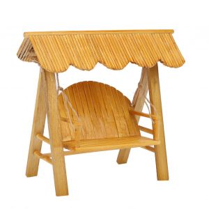 Mini Chaise Pivotante En Bambou Et Bois, Echelle 1:12, Modele De Chaise, Ornement, Accessoires Pour Maison De Poupee - Neuf