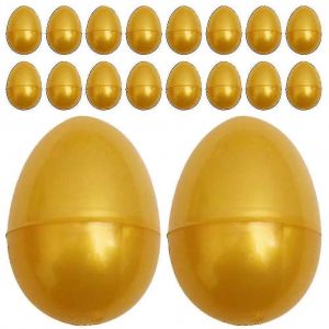 ?ufs d'or vides - Oeuf en plastique de P&acirc;ques Enfants Jouet Emballage Oeuf Oeuf De Loterie De F&ecirc;te, La Meilleure Option 24pcs - Neuf