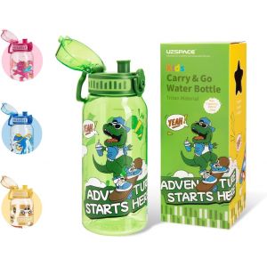 Eryi-Gourde Anti-Fuite Pour Enfants - 600 Ml - 20 Oz - Bouteille De Sport Dinosaure - Tritan Sans Bpa - Avec Utilisation À Une Main - Pour Garçons Et Filles - Pour L'école, L'extérieur, La - Neuf