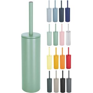 Wc Avec Support Acier,Mod&egrave;le Akira,T&ecirc;te Interchangeable Et D'un Pot En Acier Solide,Avec R&eacute;cipient Hygi&eacute;nique,Toilette Ferm&eacute;e,&Agrave; Poser,Vert Mat,40 X 9.5 X 9.5 Cm - Neuf