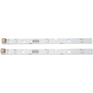 Lot De 2 Bandes Lumineuses Led,Led Light Bar Strip & Cover,Bande Lumineuse Led Pour Réfrigérateur Pour Hisense Mddz-162a 1629348 1529227 Dc12v,Via 2 Pin Connector - Neuf