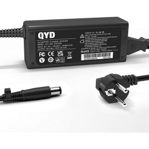 Chargeur 65W Compatible avec HP 584037-001 n17908 Compaq Presario CQ62-200CA CQ58-125EA CQ58-153SA CQ58-260SA CQ58-261SA CQ61-420US CQ61-411WM CQ61-410US Alimentation Adaptateur - Neuf