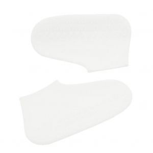 Hjlian Couvre-Chaussures Impermeables En Silicone, Reutilisables, Antiderapants (Blanc L) - Neuf