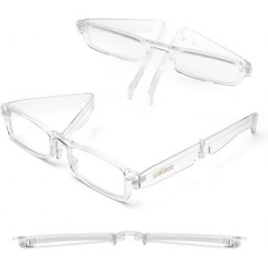 Lunettes De Lecture Pliantes, Lecteurs De Poche Portables, Ultra-Minces, Compacts, Voyage, Blocage De La Lumière Bleue, Pour Femmes Et Hommes - Neuf