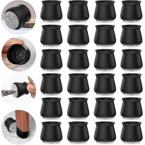 Lot De 24 Protège-Pieds De Chaise En Silicone Pour Parquets. - Neuf