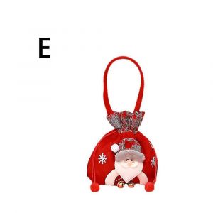 Cadeau de no&euml;l de Bonhomme de neige Poup&eacute;e Sac, No&euml;l Cordon de serrage Sac-Cadeau R&eacute;utilisable 10pcs -e - Neuf