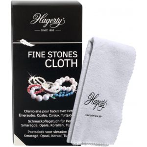 Kal-Fine Stones Cloth Chiffon De Nettoyage Pour Bijoux I 36 X 30 Cm I Chamoisine Imprégnée 100% Coton I Efficace Pour Les Bijoux Avec Pierres Fines Et Organiques (Perles, Émeraudes, Opales...) - Neuf