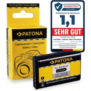 EN-EL23 Batterie 1700mAh / 3.8V / 6,5Wh Compatible avec Nikon Coolpix B700 P900 P900S P610 P610S P600 S810c Batterie de Rechange pour Les modèles ENEL23 en EL23 EL 23 - Neuf