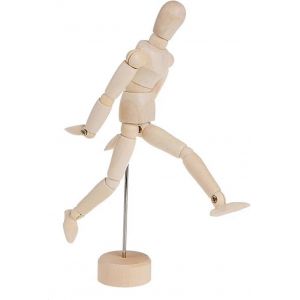 Modèle de poupée,mannequin flexible,mannequin articulé de dessin,dessin en bois modèle auxiliaire poupée avec articulations,artisanat en bois,décoration de bureau,décora de bureau - Neuf