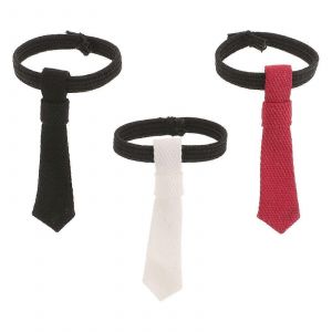 3pcs miniature poupée cravate pour figurine d'action 1/12 échelle bricolage poupée habiller vêtements accessoires minuscule cravate pour poupées mini poupée vêtements maison de poupée accès - Neuf