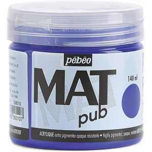 Mat Pub - Peinture Acrylique Extra Fine Et Extra Mate - Bleu Outremer -140ml - Neuf