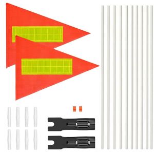 S&eacute;curit&eacute; De V&eacute;lo Drapeau,Drapeau De S&eacute;curit&eacute; Pour V&eacute;lo Et Remorque,Fanion De S&eacute;curit&eacute; Pour Enfant,Drapeau De V&eacute;lo R&eacute;glable,Fanion De V&eacute;lo Drapeau,Drapeau De V&eacute;lo - Neuf