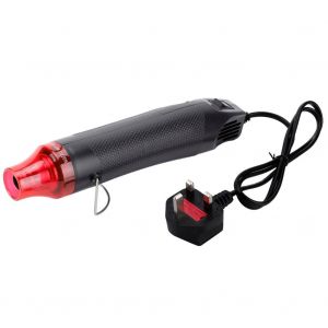Pistolet a air chaud electrique pour bricolage, outil de bricolage pour gaufrage, sechage de gaines retractables (UK 230 V, noir) - Neuf