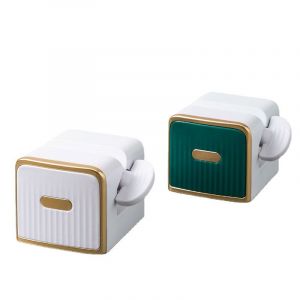 Presse-dentifrice vert et blanc, 2 pièces, pour salle de bain et cuisine - Neuf