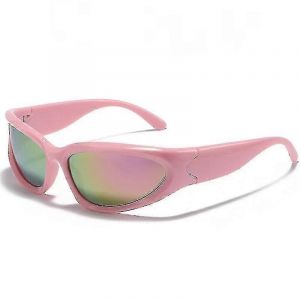 Lunettes De Soleil De Mode Enveloppantes Lunettes De Soleil Vintage Fonc&eacute;es Ovales Pour Hommes Femmes Lunettes De Soleil De Sport En Plein Air Uv400 A - Neuf