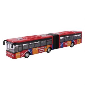 Children's Diecast Model Vehicle Bus Car Toys Small Baby Pull Back Toys Red - Neuf